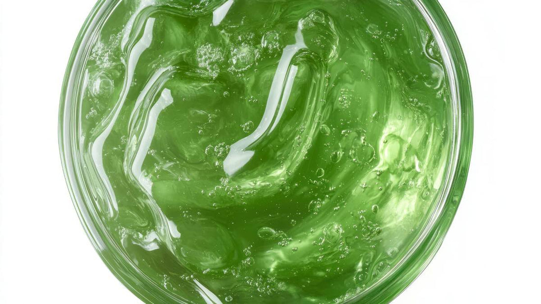 Realistic sea moss gel extract in drop for skincare and wellness design