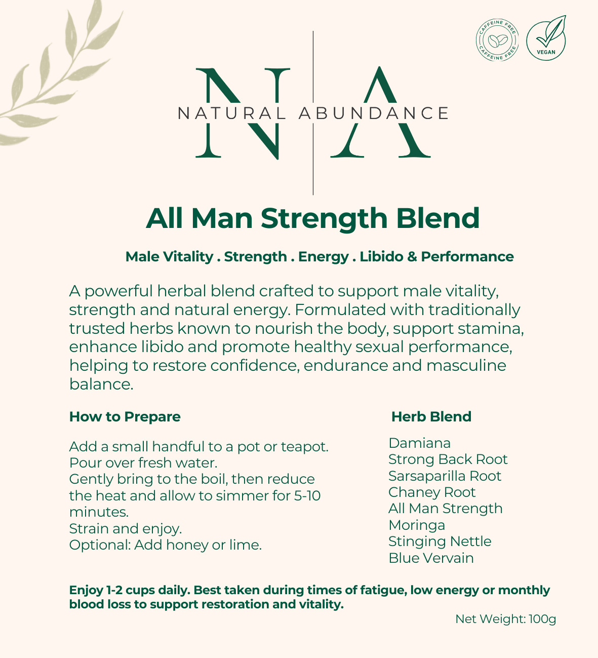 All Man Strength Herbal Blend