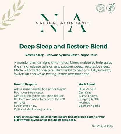 Deep Sleep and Restore Herbal Tea Blend